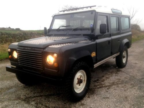 1984 landrover 110 d110 county station wagon finished in grey - superb runner