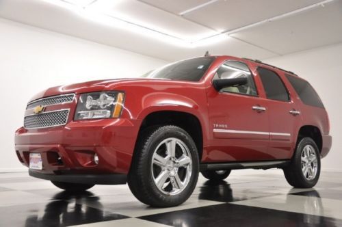 4x4 ltz  dvd navigation like new cooled leather red 2013 tahoe 4wd 12 for sale