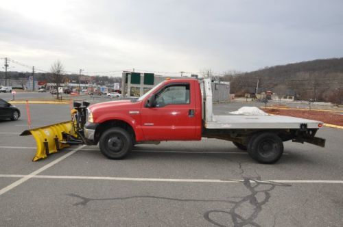 06 ford f-350 sd 4x4 6.0l powerstroke turbo diesel dually no reserve fisher plow