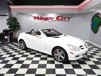 2007 mercedes benz slk350 roadster 7-speed 18&#034; wheels air scarf htd seats clean!