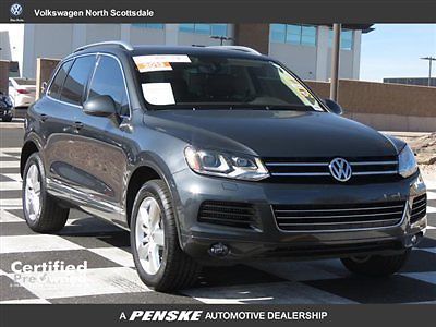 2011 touareg 4dr tdi lux low miles cpo diesel panoramic roof nav heated seats