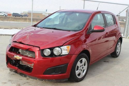 2013 chevrolet sonic damaged rebuilder runs!! perfect color must see wont last!