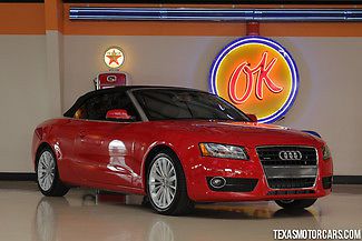 2012 red audi a5 convertible 2.0t premium plus! only 11k miles &amp; super nice.