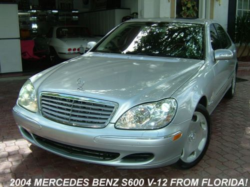 2004 mercedes benz s600 luxury sedan from florida! low miles and like brand new!