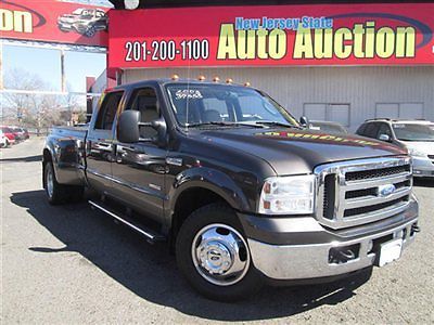 05 f-350 drw lariat super crew cab 4dr carfax certified 1-owner diesel pre owned