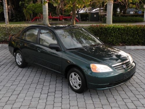02 honda civic lx sedan automatic 1 owner florida only 44k miles fully serviced