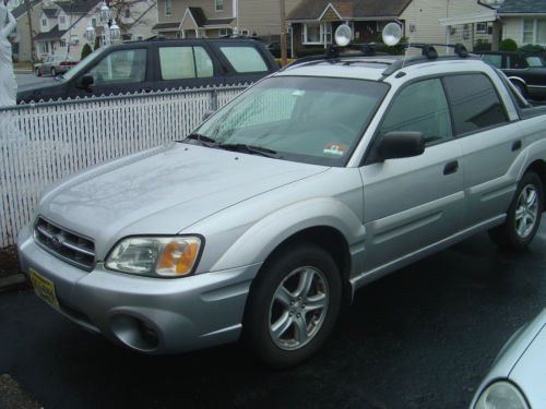 2004 subaru baja sport awd 4door pick-up auto trans silver ext/blk leather int