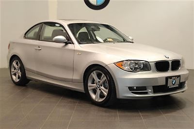 2009 bmw 128 coupe automatic sport package power heated seats moonroof silver