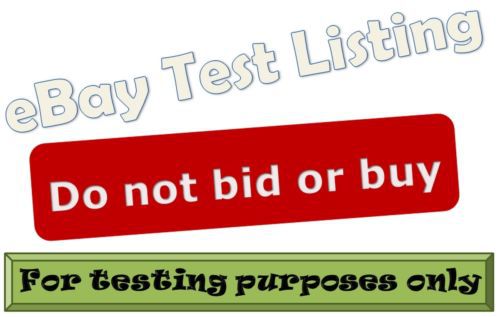 DO NOT BID OR BUY323521588191 Test listing 
