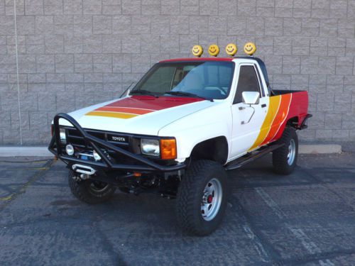 1984 toyota pickup truck tacoma 4wd ivan stewart baja paint job restored