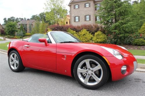 Rare convertible pontiac solstice one of the lowest miles in the u.s.