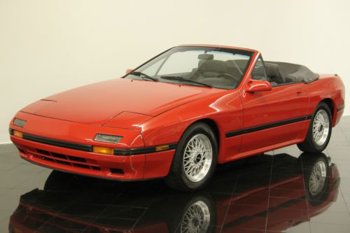 1988 mazda rx-7 convertible one owner 24961 miles documented loaded leather ac