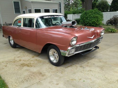 &#034;56&#034; chevy 210 2 door post excellent condition, very clean &amp; fast!!!