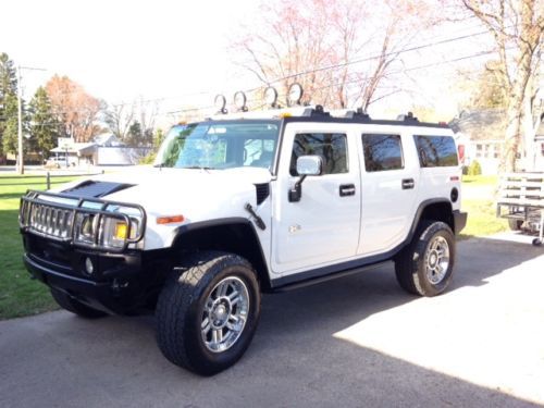 2003 white hummer h2- lux package- no reserve