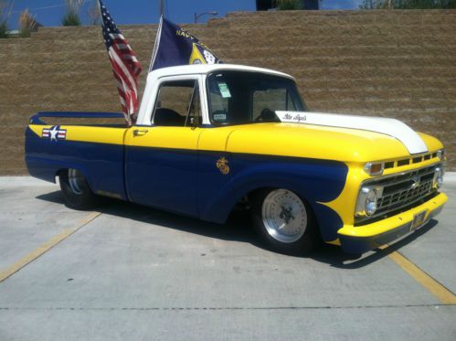 1966 ford f100 pro street blue angels themed hot rod very unique