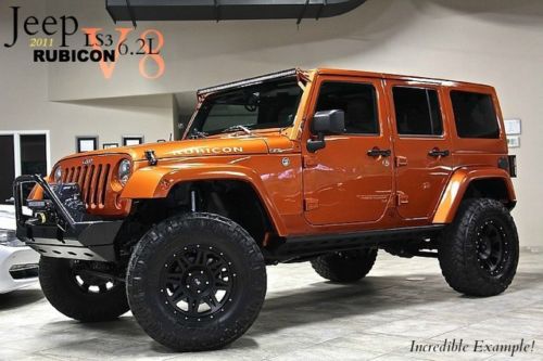 2011 jeep wrangler rubicon 6.2 hemi 4wd lifted leds hids winch over $25k in mods
