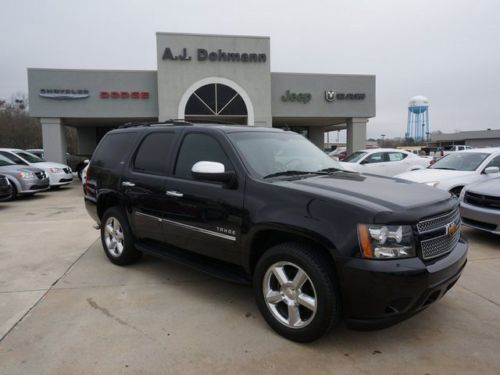 2012 chevy tahoe ltz black with black leather dvd nav back up camera sunroof