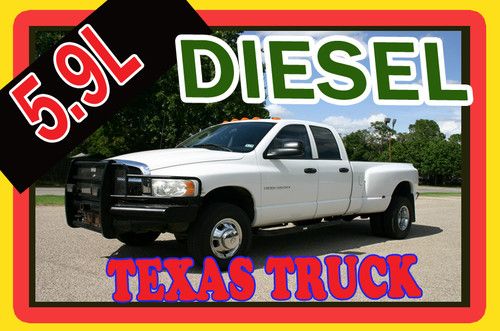 Slt cummins diesel 5.9l 4x4 dually crew 4dr  auto trans texas truck 80 pix