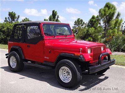 1995 jeep wrangler s yj clean carfax 4x4 manual four cylinder 2.5l alloy wheels
