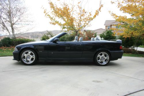 Reduced price! low reserve. beautiful 1998 bmw m3 black convertible for sale!
