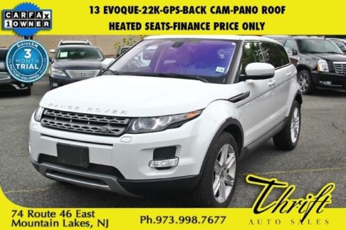 13 evoque-22k-gps-back cam-pano roof-heated seats-finance price only