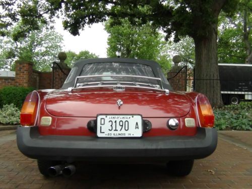 1977 MGB Roadster Convertible Burgundy with Black Southern Car Drives Great!, US $5,995.00, image 6