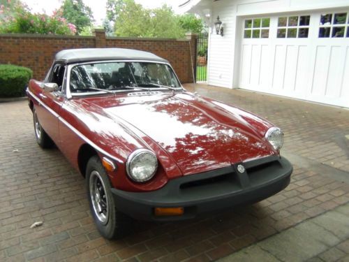 1977 MGB Roadster Convertible Burgundy with Black Southern Car Drives Great!, US $5,995.00, image 9