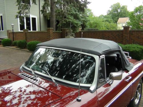 1977 MGB Roadster Convertible Burgundy with Black Southern Car Drives Great!, US $5,995.00, image 12