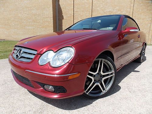 2005 mercedes clk500 amg convertible navigation parktronic loaded free shipping!