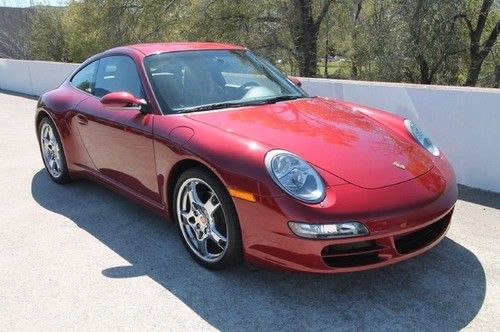 08 carrera 4 red tan leather automatic sunroof chrome wheels only 33k miles awd