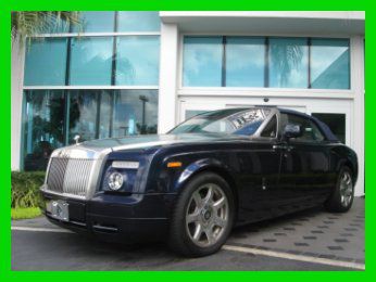 10 midnight blue drophead coupe convertible rr *low miles *one owner *navigation