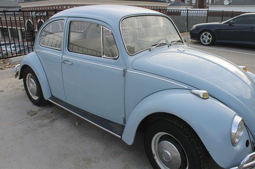 1967 vw volkswagen beetle bug classic baby blue all original good condition!!