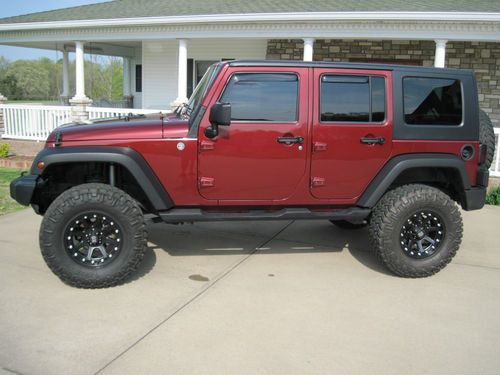 2007 jeep wrangler unlimited x sport 4x4 lifted hard top soft top rough country