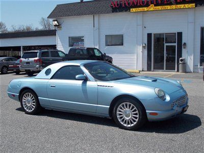 2004 ford thunderbird convertible hardtop only 34k miles clean carfax best price