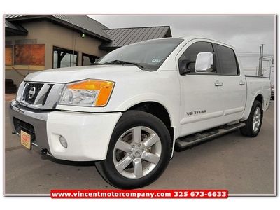 2010 nissan titan le 2wd crew cab low miles v8 5.6 flex fuel vincentmotorcompany