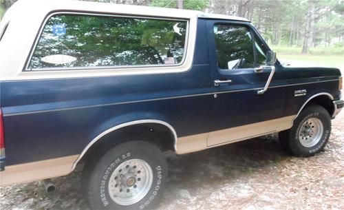 1991 ford bronco eddie bauer edition, 4 x 4, automatic,5.8 l. engine.. low price