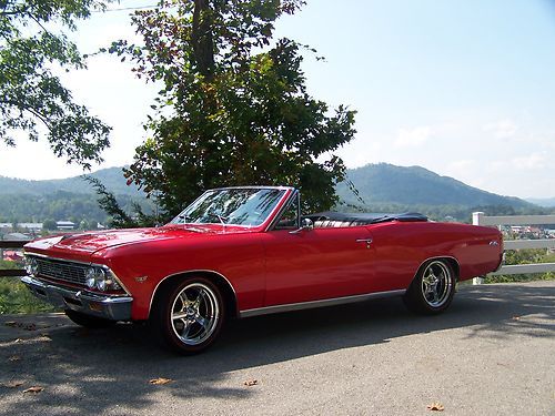 1966 chevrolet malibu convertible ! 283 v-8 2 speed automatic from the factory !