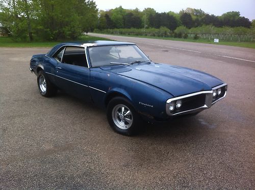1968 pontiac firebird 350 3 speed runs moves needs help parts car 85% complete