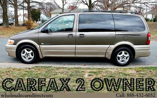 2003 pontiac montana 1se extended carfax 2 owner no accidents heated seats