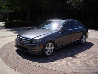 2011mercedes c300 4matic  gray sport,one owner,clean carfax,29k, fact warranty