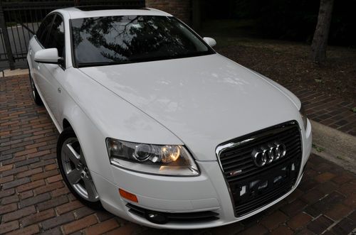 2008 audi a6 quattro.no reserve.s-line 3.2/leather/4x4/camera/moon/heated/bose