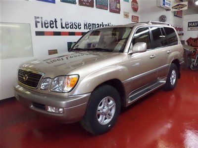 2000 lexus lx 470, 4wd, leather, 3rd row, dual dvd's, low miles, 2 owner