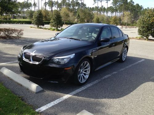 2008 bmw m5 black sedan 4-door 5.0l v10 500hp