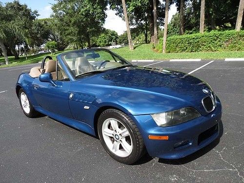 Nice 2001 z3 roadster 2.5 5 speed with hard top, premium package - florida car