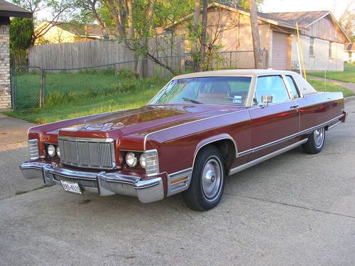 1975 lincoln continental towne coupe (original)