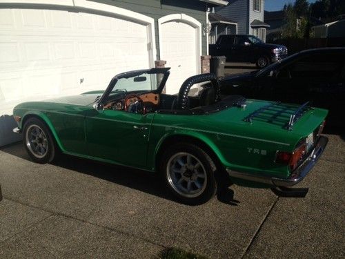 1971 triumph tr6 convertible with factory overdrive &amp; electronic ignition