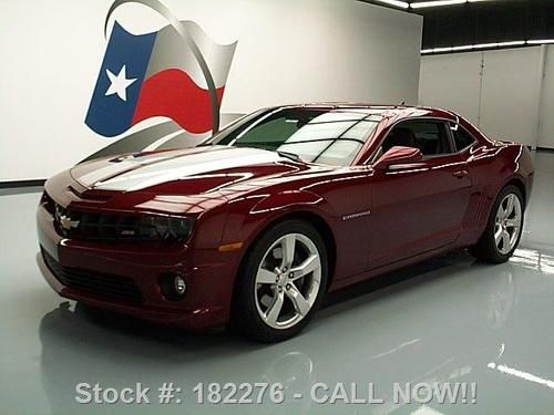 2010 chevy camaro 2ss auto htd leather park assist 19k texas direct auto