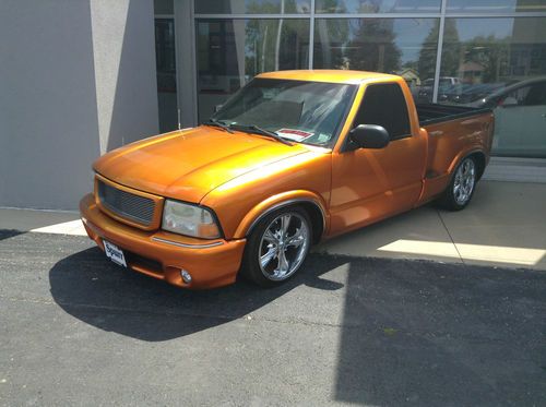 1999 chevrolet s10 customized orange lowrider