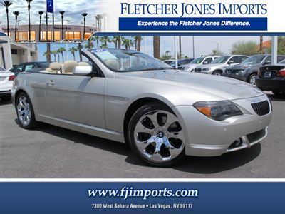 ***2007 bmw 650i convertible, clean carfax, only 67,375 miles, chrome wheels***