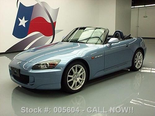 2005 honda s2000 roadster 6speed blue leather 52k miles texas direct auto